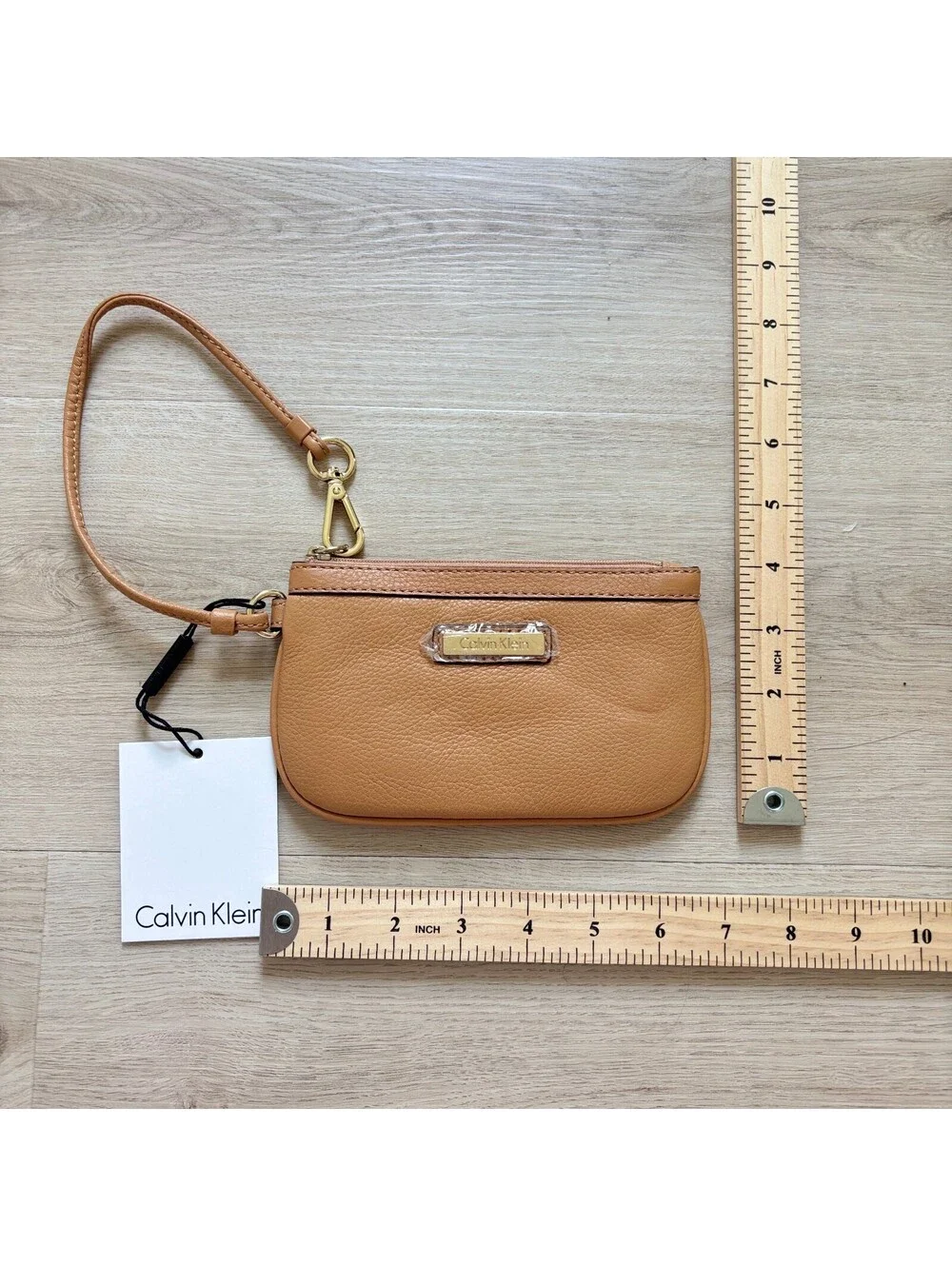Calvin Klein NWT Women's Camel Tan Wristlet